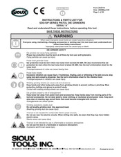 Sioux Tools SDG10P21 Instructions