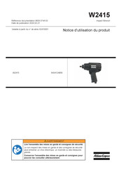 Atlas Copco W2415 Notice D'utilisation Du Produit