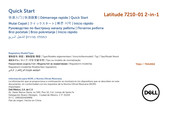 Dell Latitude 7210-01 Démarrage Rapide
