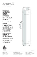 Artika 21OUT-C7-PSS Manuel D'instructions