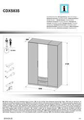 Forte CDXS83S Instructions De Montage