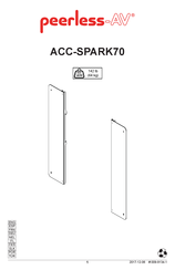 peerless-AV ACC-SPARK70 Instructions De Montage