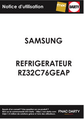 Samsung RZ32C76GEAP Manuel D'utilisation