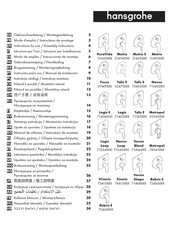 Hansgrohe Rebris E 72468 Mode D'emploi / Instructions De Montage