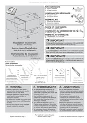 Electrolux Luxury-Glide EPWD15T Instructions D'installation