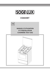 SOGELUX CG6640BT Manuel D'utilisation Et D'installation