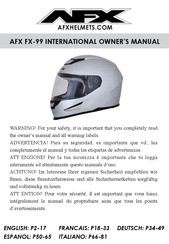 AFX FX-99 Manuel Du Propriétaire