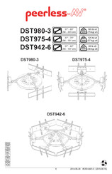 peerless-AV DST980-3 Instructions De Montage