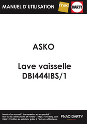 Asko DBI444IB.W/1 Notice D'utilisation
