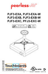peerless-AV PJF3-EXB-W Instructions De Montage