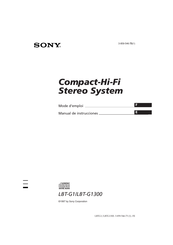 Sony LBT-G1300 Mode D'emploi