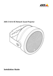 Axis C1610-VE Guide D'installation