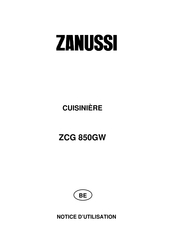 Zanussi ZCG 850GW Notice D'utilisation