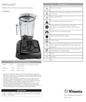 Vitamix Venturist V1200 Mode D'emploi