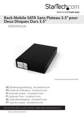 StarTech SATDOCK2520 Guide De L'utilisateur