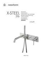 newform X-Steel 316 69671EX Instructions De Montage