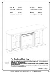 Walker Edison ABF54FC Instructions De Montage