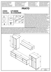 CONFORAMA PRATO UP 00898 Instructions D'assemblage