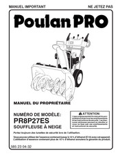 Poulan Pro PR8P27ES Manuel Du Propriétaire