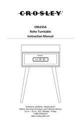 Crosley CR6235A Manuel D'utilisation