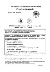 Bertazzoni QB30400XLP Instructions Pour L'utilisateur