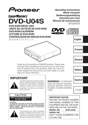 Pioneer LaserMemory DVD-U04S Mode D'emploi