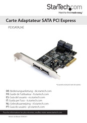 StarTech PEXSATA24E Guide De L'utilisateur