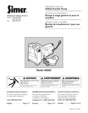 Simer 4850C Notice D'utilisation