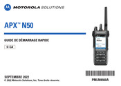 Motorola APX N50 Guide De Démarrage Rapide