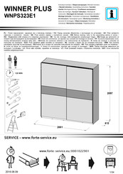 Forte WINNER PLUS 459015-1 Notice De Montage