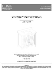 Home Decorators Collection HDC36HRV Instructions D'assemblage