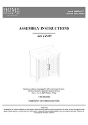 Home Decorators Collection 1004669172 Instructions D'assemblage