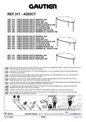 Gautier ADDICT GALET 210 Instructions De Montage