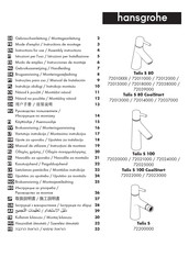 Hansgrohe Talis S 100 72024000 Mode D'emploi / Instructions De Montage