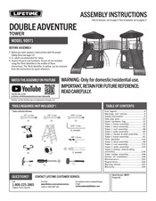 Lifetime DOUBLE ADVENTURE 90971 Instructions D'assemblage