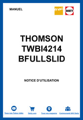 THOMSON TWBI4214BFULLSLID Manuel D'utilisation