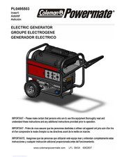 Coleman Powermate PL0495503 Mode D'emploi