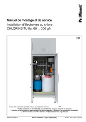 ProMinent CHLORINSITU IIa 300 g/h Manuel De Montage Et De Service