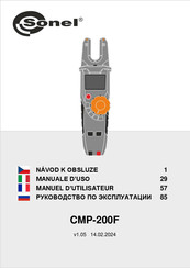 Sonel CMP-200F Manuel D'utilisateur