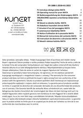 KUNERT MATA Notice D'utilisation