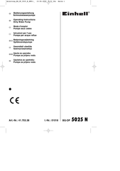 EINHELL BG-DP 5025 N Mode D'emploi