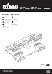 Triton TWX7RT001 Instructions D'utilisation Et Consignes De Sécurité