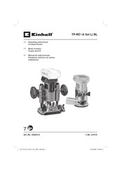 EINHELL TP-RO 18 Set Li BL Mode D'emploi