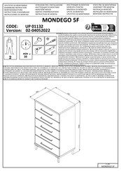 Dedeman MONDEGO 5F UP 01132 Instructions D'assemblage