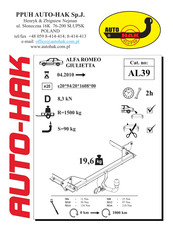 AUTO-HAK AL39 Instructions De Montage