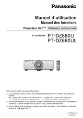 Panasonic PT-DZ680U Manuel D'utilisation