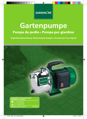 Gardenline GLGP 1007-S Mode D'emploi D'origine