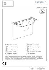 Pressalit R4808 Notice De Montage