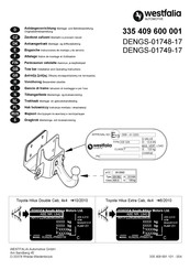 Westfalia Automotive DENGS-01749-17 Notice De Montage Et D'utilisation