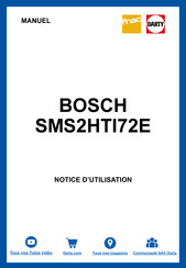Bosch SMS2HTI72E Manuel D'utilisation